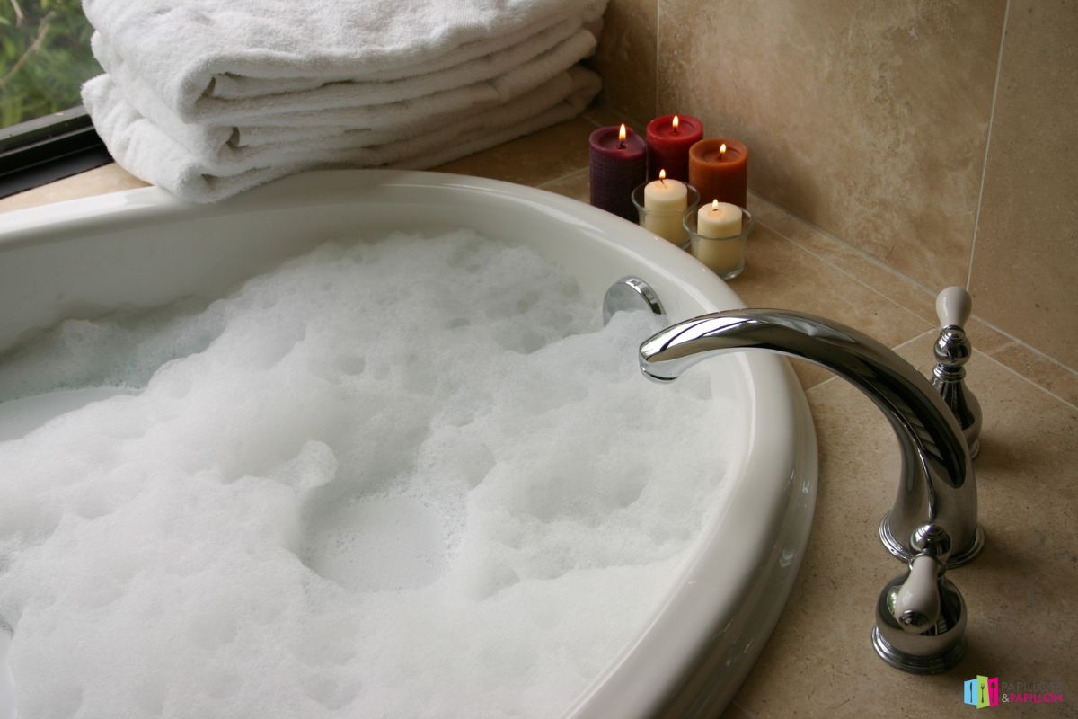 bains relaxants aux huiles